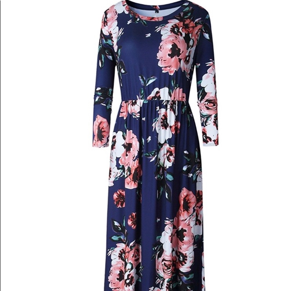 Long sleeve, high waisted maxi